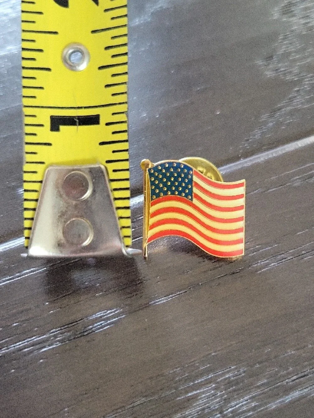 Assorted Enamel Pin Lot - Red Apple, American Flag, Clover & Berry